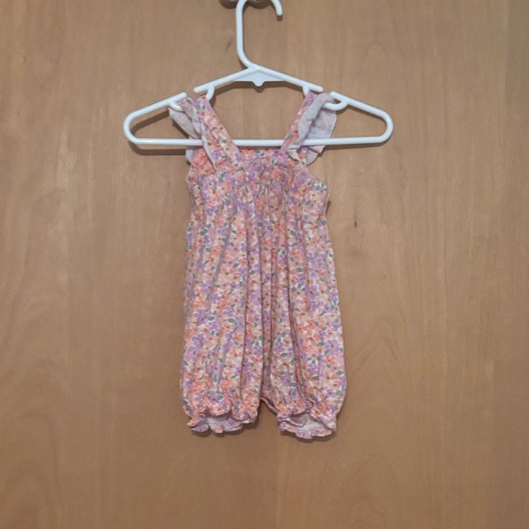 Carter's Pastel Floral Baby Romper - Picture 3 of 4